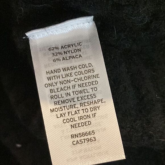 Leith Alpaca Blend Pullover Dolman Sleeve Ribbed Knit Turtleneck Sweater - Picture 7 of 8